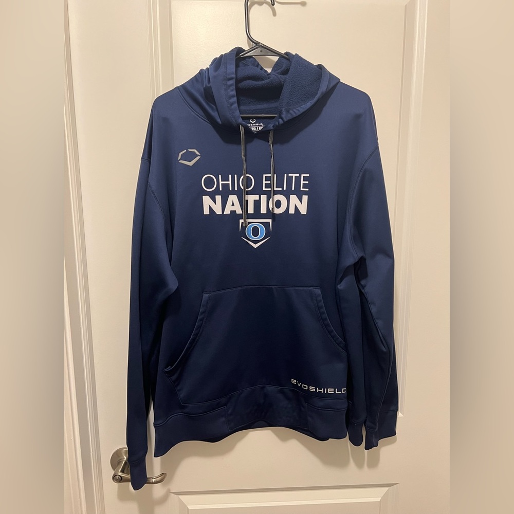 Evoshield Navy Blue Hoodie Pullover Sweatshirt Size XL Ohio Elite Nation